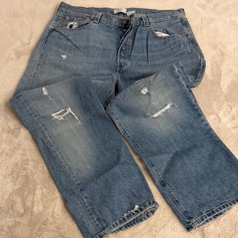 Levi's Men's Relaxed Fit Distressed Blue Jeans